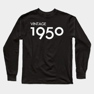 Vintage 1950 Gift 70th Birthday Party Long Sleeve T-Shirt